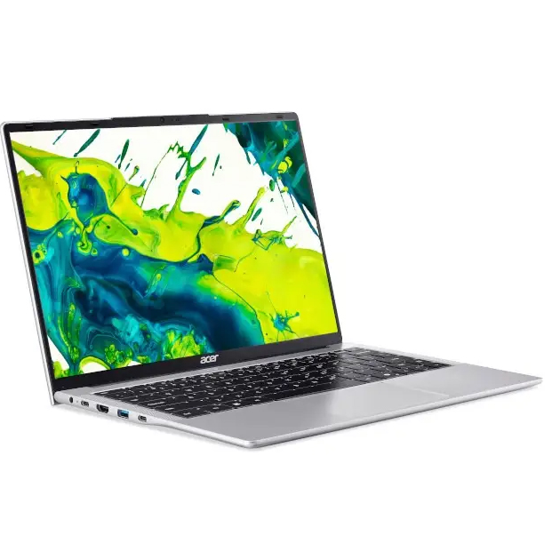 لابتوب أيسر أسباير لايت AL14، معالج Intel Core i3-N355، شاشة 14 بوصة WUXGA، 8 جيجابايت رام، 256 جيجابايت SSD - فضي