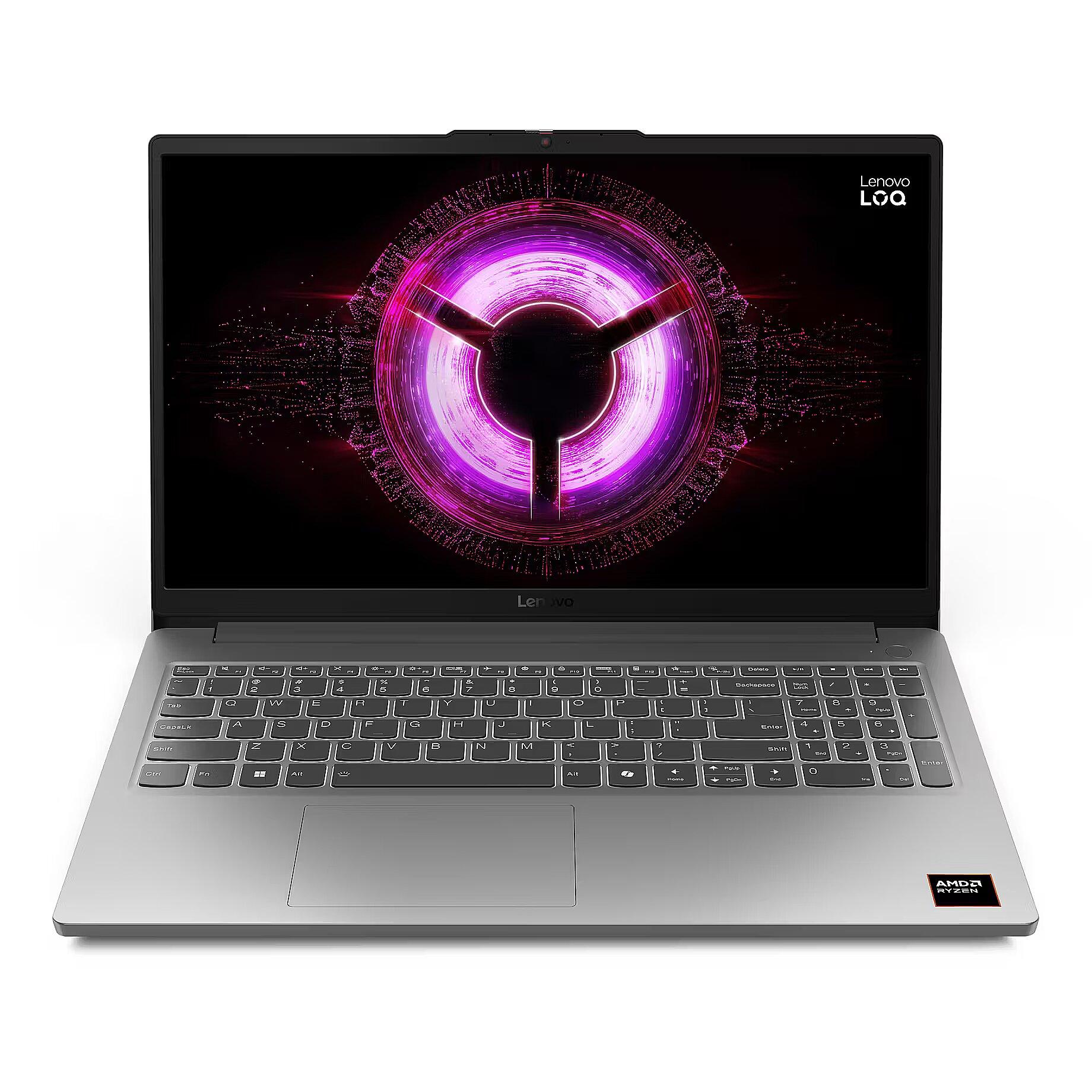 لابتوب لينوفو للألعاب LOQ 15ARP10E، معالج AMD Ryzen 7، رام 16 جيجابايت، 1 تيرابايت SSD، كرت شاشة RTX 3050 6GB، شاشة 15.6 بوصة 144Hz، لون رمادي
