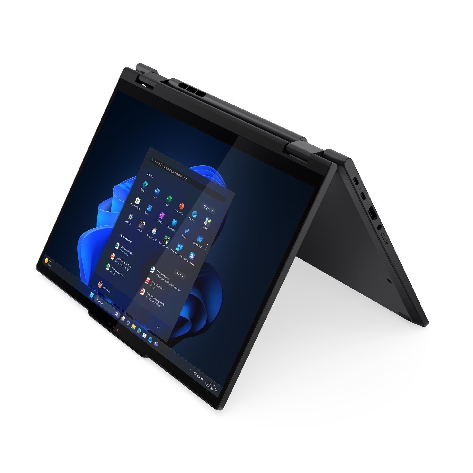 لابتوب لينوفو ثينك باد T14s الجيل الخامس 2 في 1، معالج Intel Core Ultra 7، شاشة 14 بوصة لمس، 32GB رام، 1TB SSD، ويندوز 11 برو