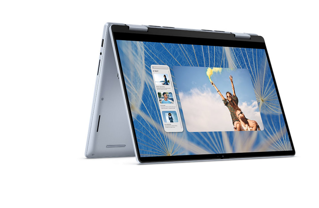 لابتوب ديل انسبايرون 14 7440 2-in-1، انتل كور 7، 16 جيجابايت، 1 تيرابايت SSD، شاشة 14 بوصة لمس، ويندوز 11 - أزرق ثلجي