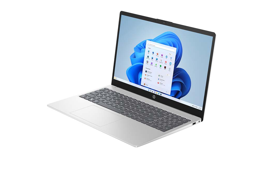 لابتوب اتش بي 15 - انتل كور i3-1315U، رام 4 جيجابايت، 256 جيجابايت SSD، شاشة 15.6 بوصة FHD، فضي
