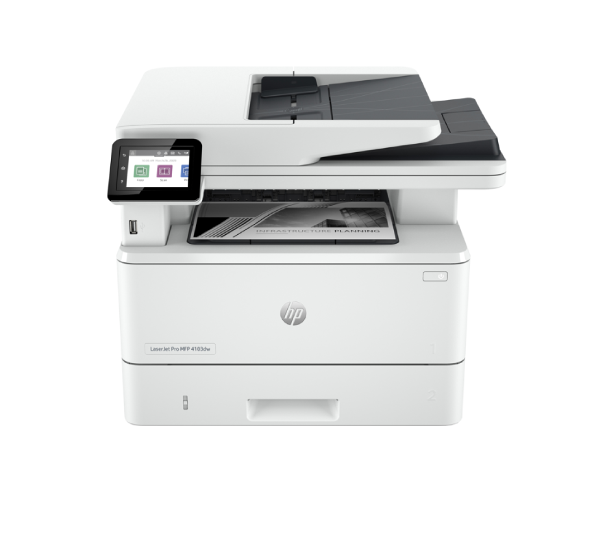 طابعة اتش بي ليزرجيت برو MFP 4103dw متعددة المهام، طباعة، مسح ضوئي، نسخ، لاسلكية